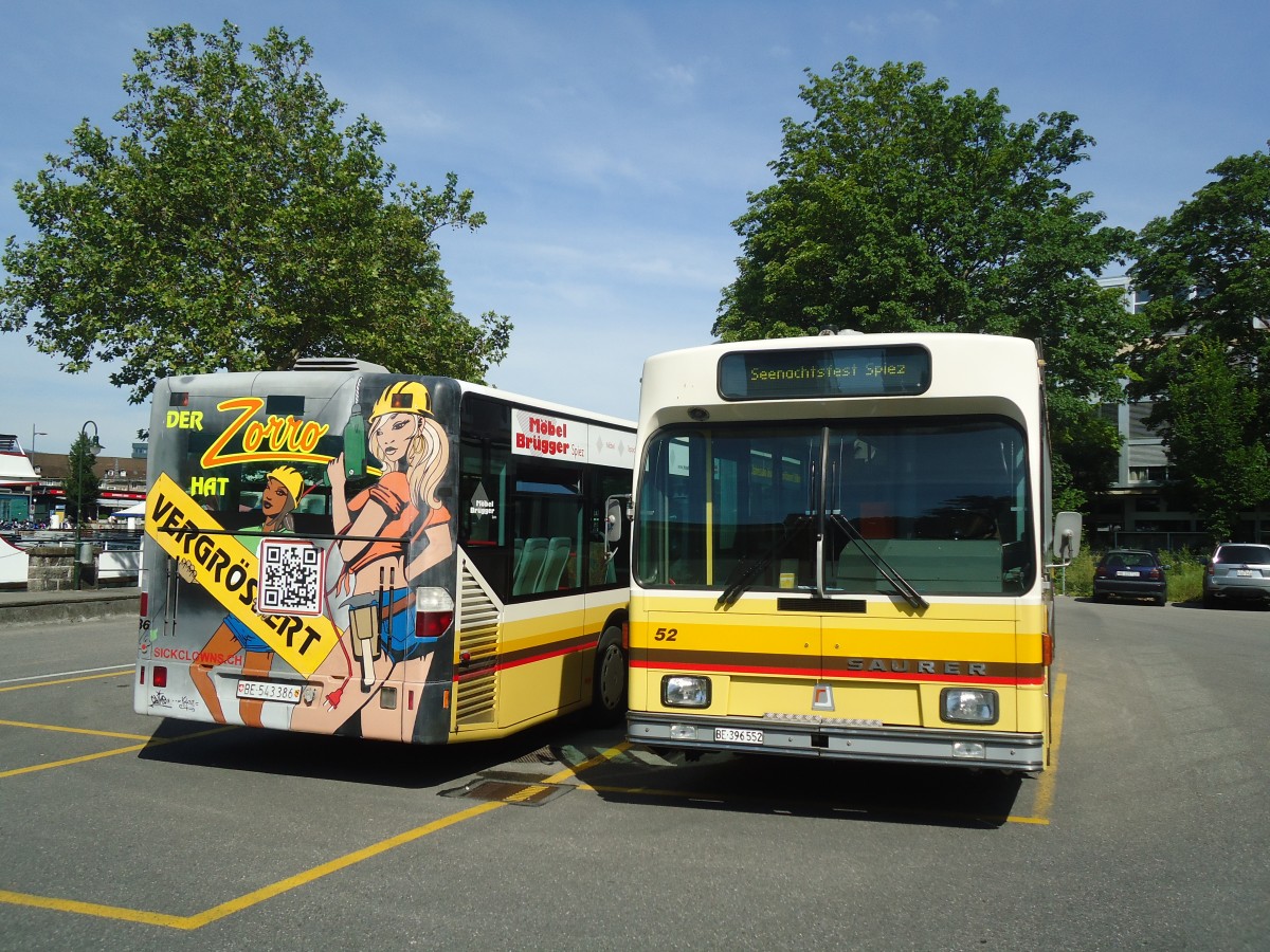 (139'994) - STI Thun - Nr. 52/BE 396'552 - Saurer/R&J am 24. Juni 2012 bei der Schiffl�ndte Thun