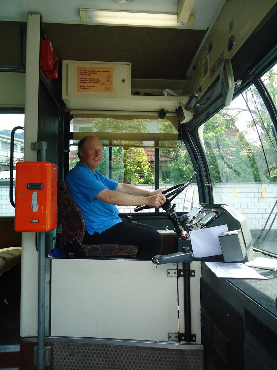 (140'065) - STI Thun - Nr. 52/BE 396'552 - Saurer/R&J am 24. Juni 2012 in Thun, Garage (Innenaufnahme)