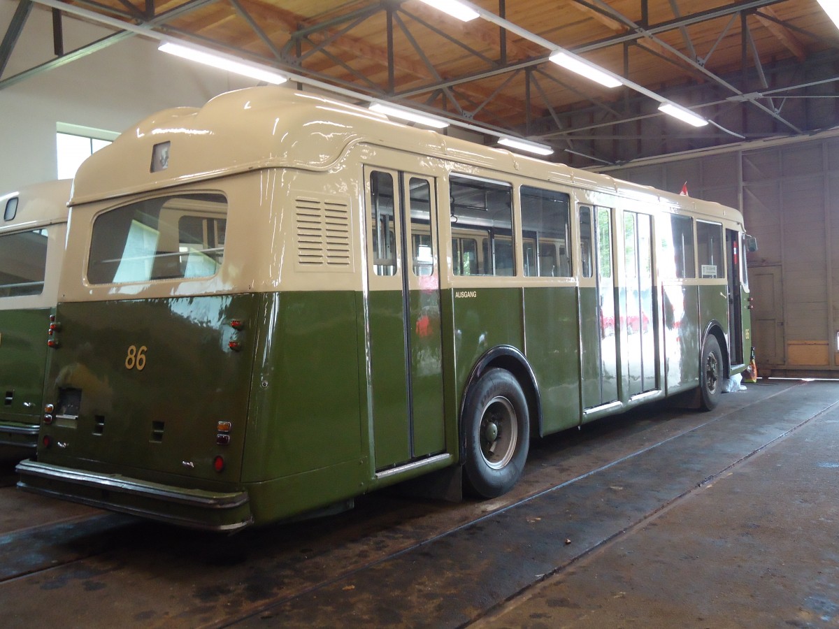 (140'082) - SVB Bern (TVB) - Nr. 86 - Saurer/FFA am 24. Juni 2012 in Bern, Weissenb�hl