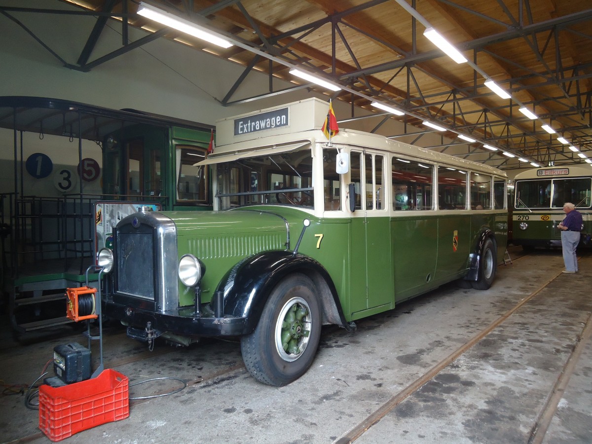 (140'084) - SVB Bern (TVB) - Nr. 7 - Saurer/R&Streun am 24. Juni 2012 in Bern, Weissenb�hl