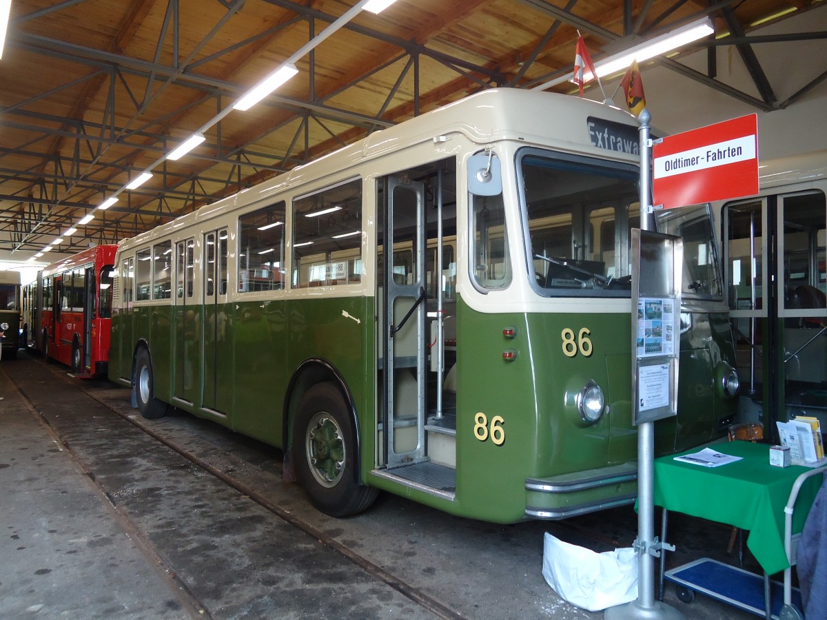 (140'085) - SVB Bern (TVB) - Nr. 86 - Saurer/FFA am 24. Juni 2012 in Bern, Weissenb�hl