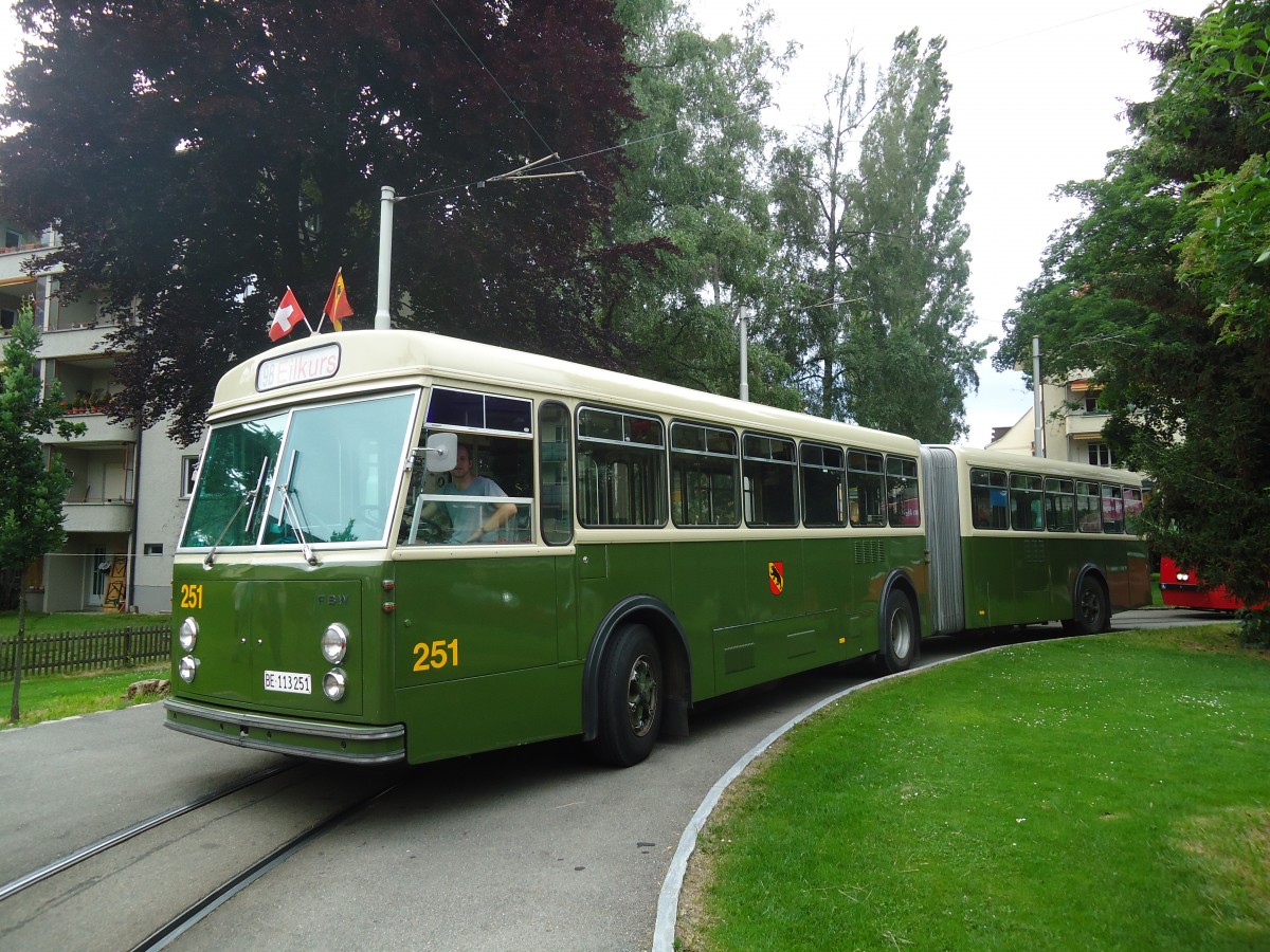 (140'162) - SVB Bern (TVB) - Nr. 251/BE 113'251 - FBW/SWS-R&J am 24. Juni 2012 in Bern, Weissenb�hl