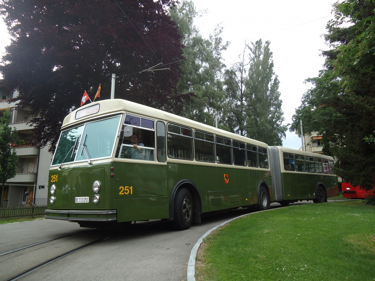 (140'163) - SVB Bern (TVB) - Nr. 251/BE 113'251 - FBW/SWS-R&J am 24. Juni 2012 in Bern, Weissenb�hl