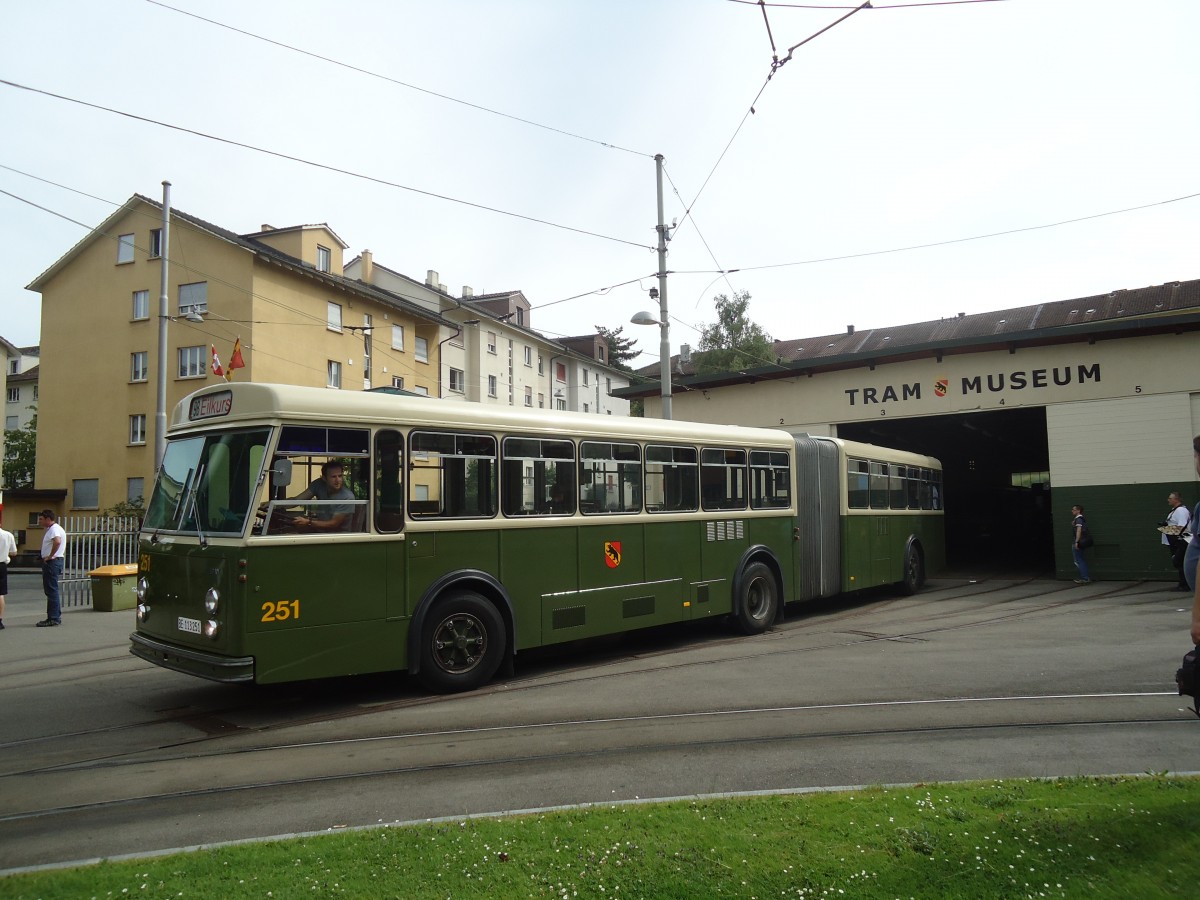 (140'165) - SVB Bern (TVB) - Nr. 251/BE 113'251 - FBW/SWS-R&J am 24. Juni 2012 in Bern, Weissenb�hl