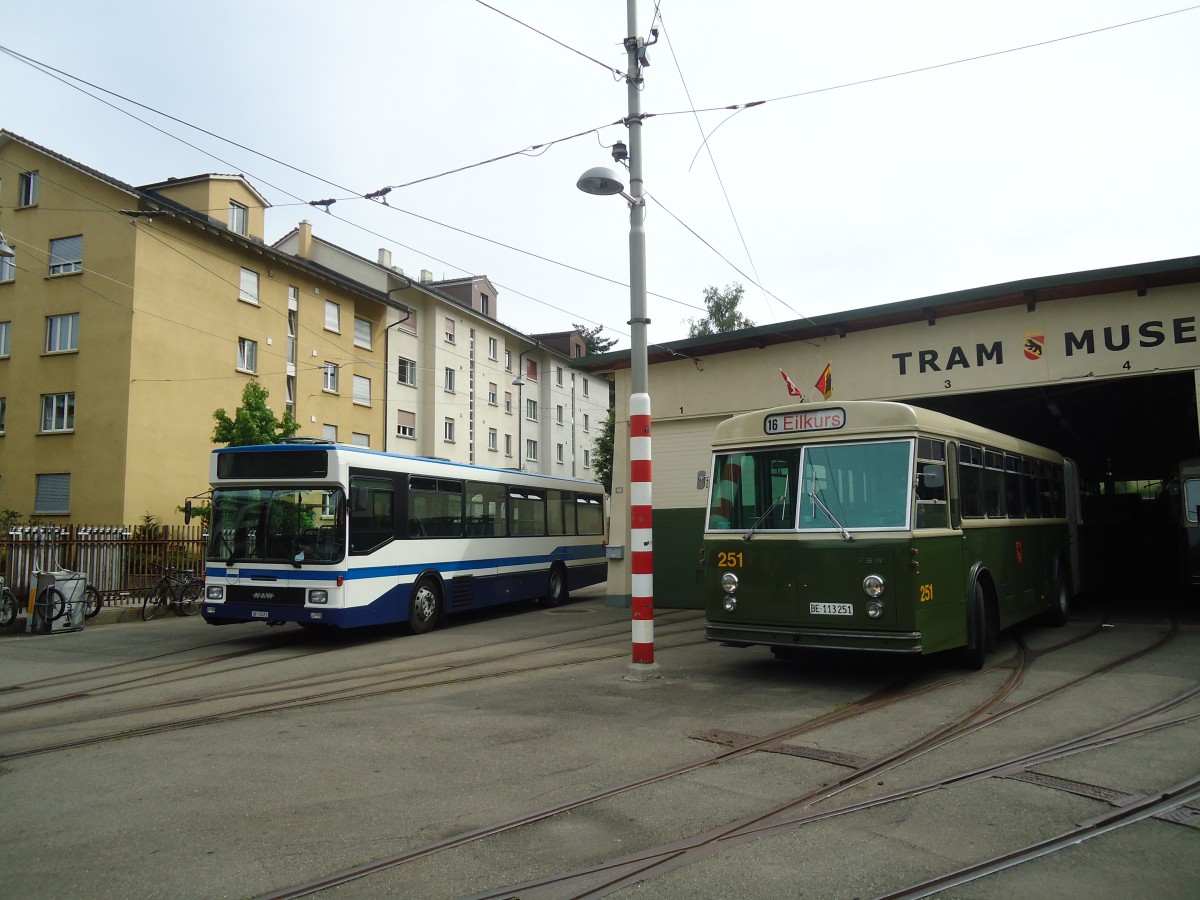 (140'170) - SVB Bern (TVB) - Nr. 251/BE 113'251 - FBW/SWS-R&J am 24. Juni 2012 in Bern, Weissenb�hl
