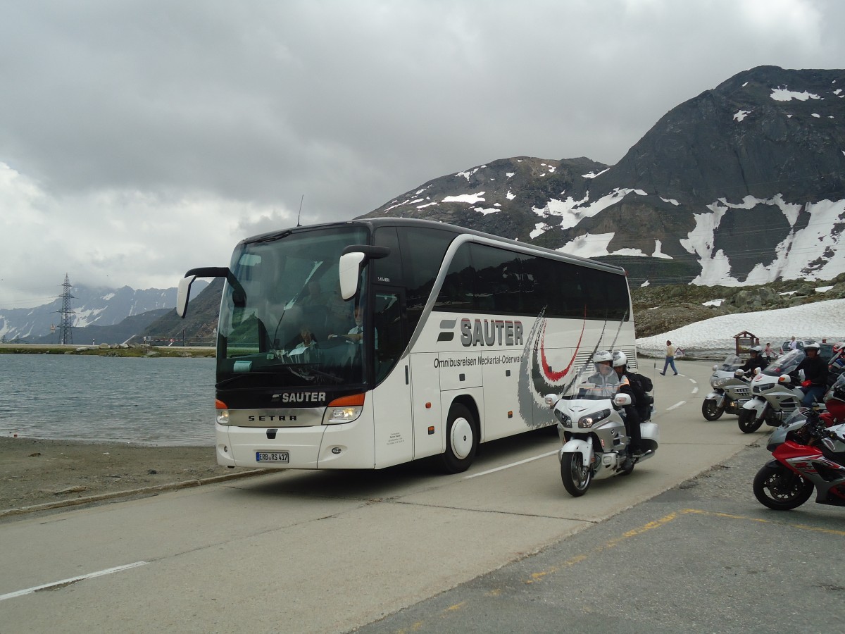 (140'289) - Aus Deutschland: Sauter, Beerfelden - ERB-RS 417 - Setra am 1. Juli 2012 in Nufenen, Passh�he