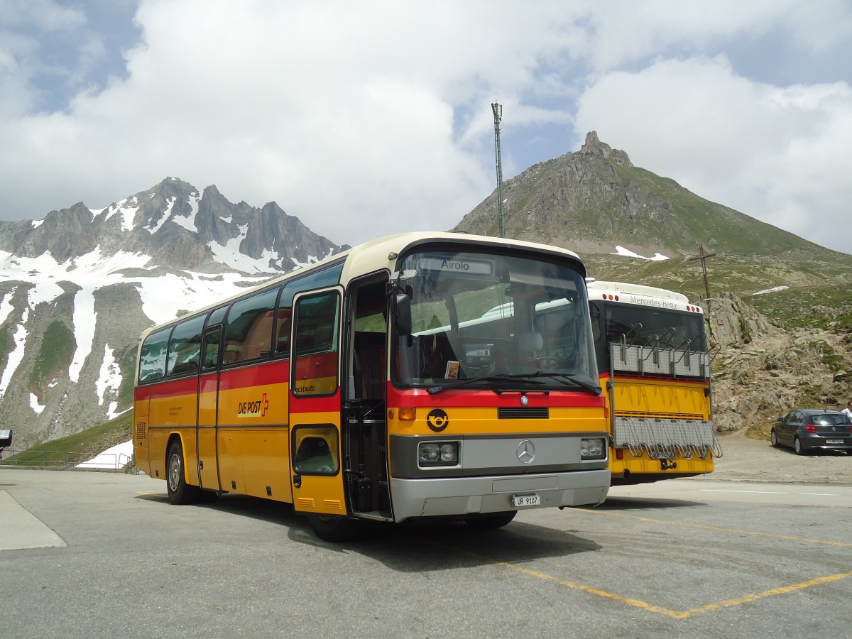 (140'309) - Mattli, Wassen - UR 9107 - Mercedes am 1. Juli 2012 in Nufenen, Passh�he