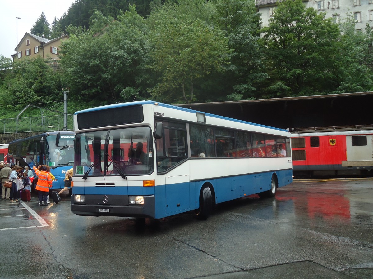 (140'399) - Meyer, G�schenen - UR 9346 - Mercedes (ex Gut, Binz Nr. 19) am 1. Juli 2012 beim Bahnhof G�schenen