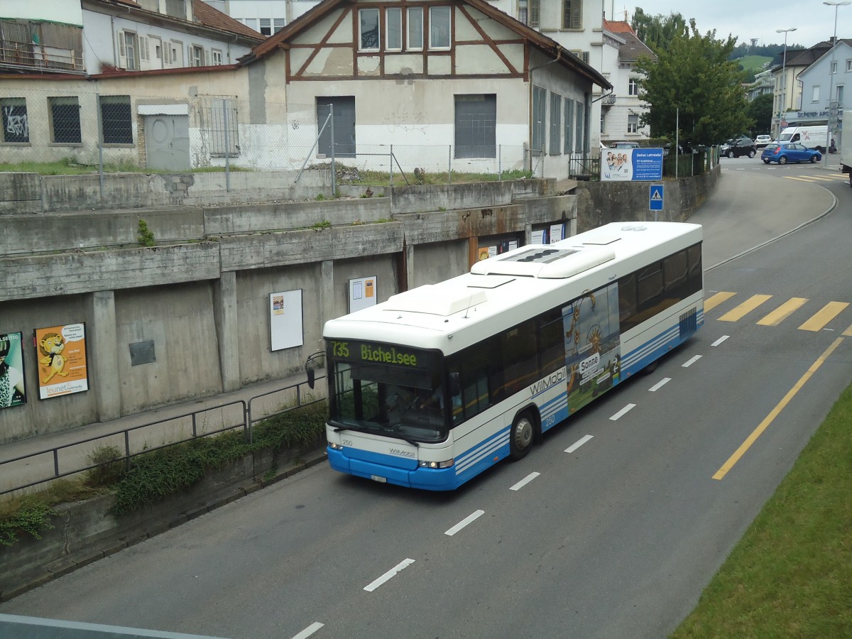 (140'446) - WilMobil, Wil - Nr. 250/SG 33'072 - Volvo/Hess (ex BOS Wil Nr. 21) am 11. Juli 2012 in Wil, Gl�rnischstrasse
