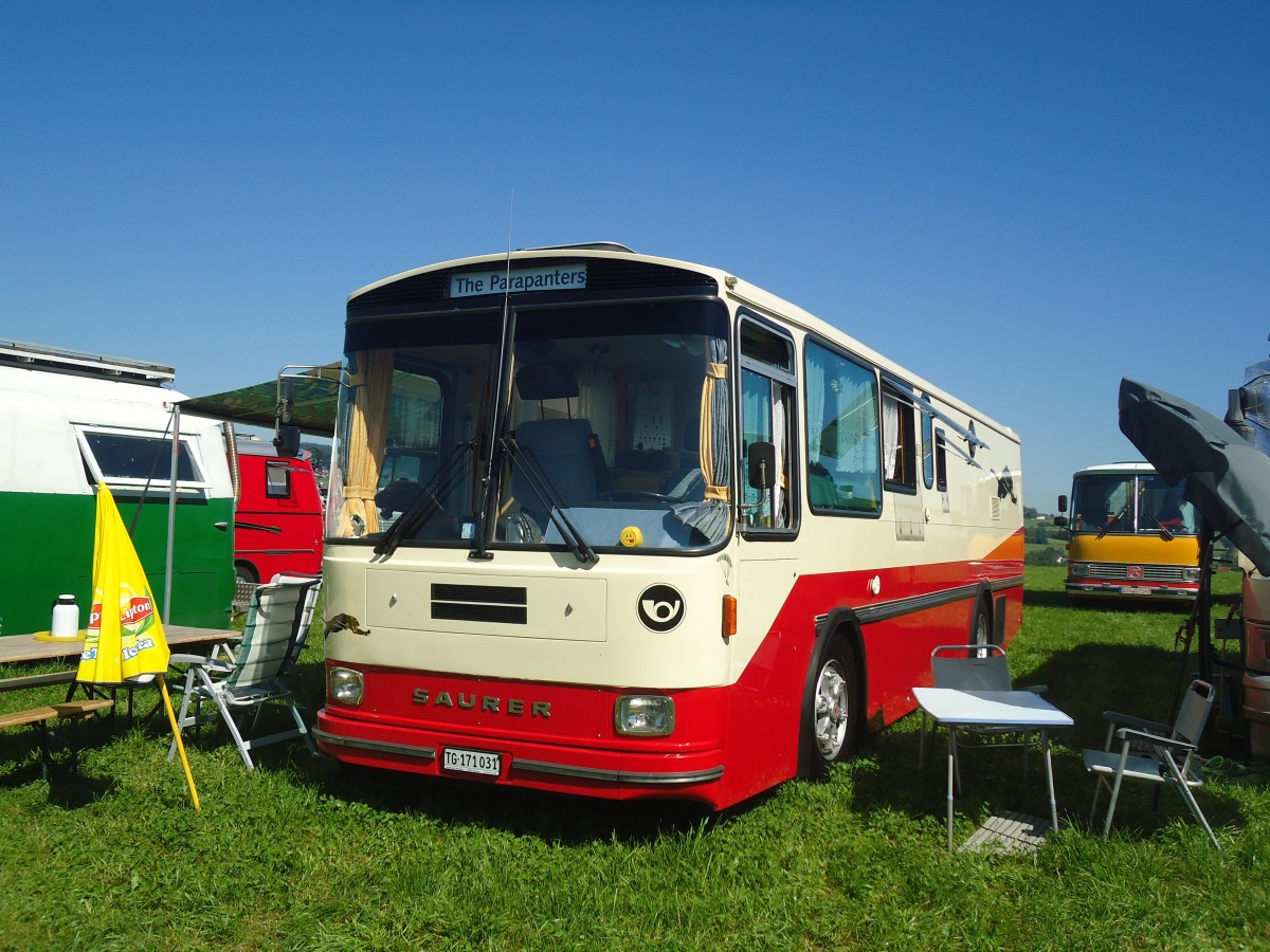 (141'159) - Rogoll - Saurer/T�scher (ex P 24'273) am 18. August 2012 in Affeltrangen, Kreuzegg