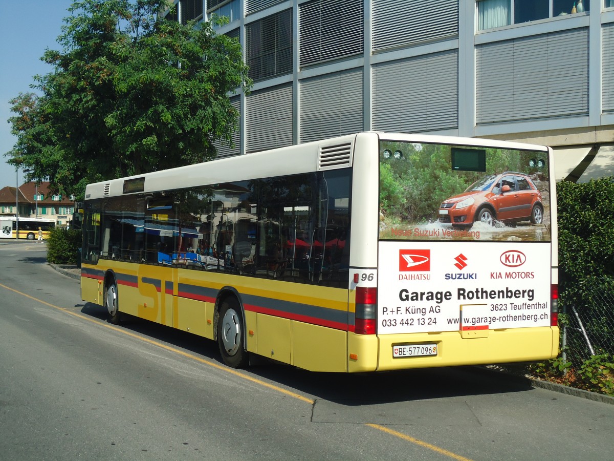 (141'371) - STI Thun - Nr. 96/BE 577'096 - MAN am 20. August 2012 bei der Schiffl�ndte Thun