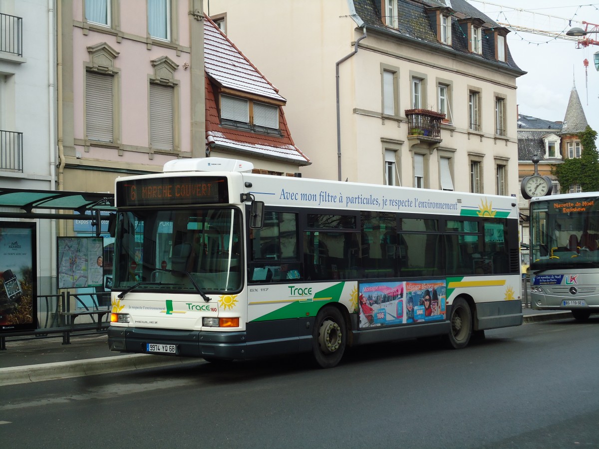 (142'342) - TRACE Colmar - Nr. 160/9974 YQ 68 - Heuliez am 8. Dezember 2012 in Colmar, Th��tre