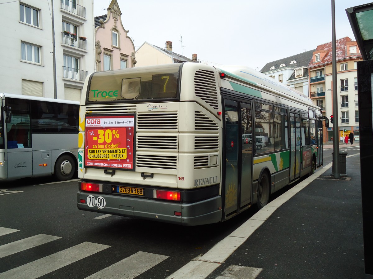 (142'346) - TRACE Colmar - Nr. 145/2769 WR 68 - Renault am 8. Dezember 2012 in Colmar, Th��tre