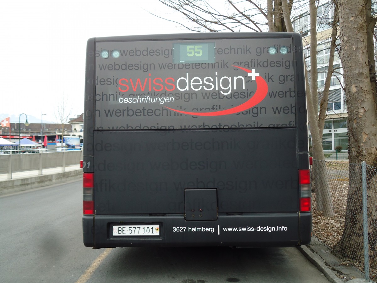 (143'466) - STI Thun - Nr. 101/BE 577'101 - MAN am 8. M�rz 2013 bei der Schiffl�ndte Thun