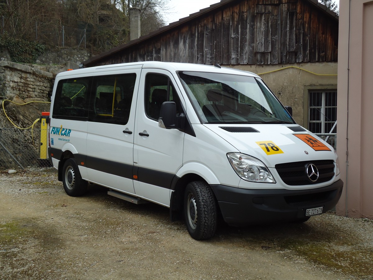 (143'516) - Funi-Car, Biel - Nr. 78/BE 727'678 - Mercedes am 23. M�rz 2013 in Biel, Garage