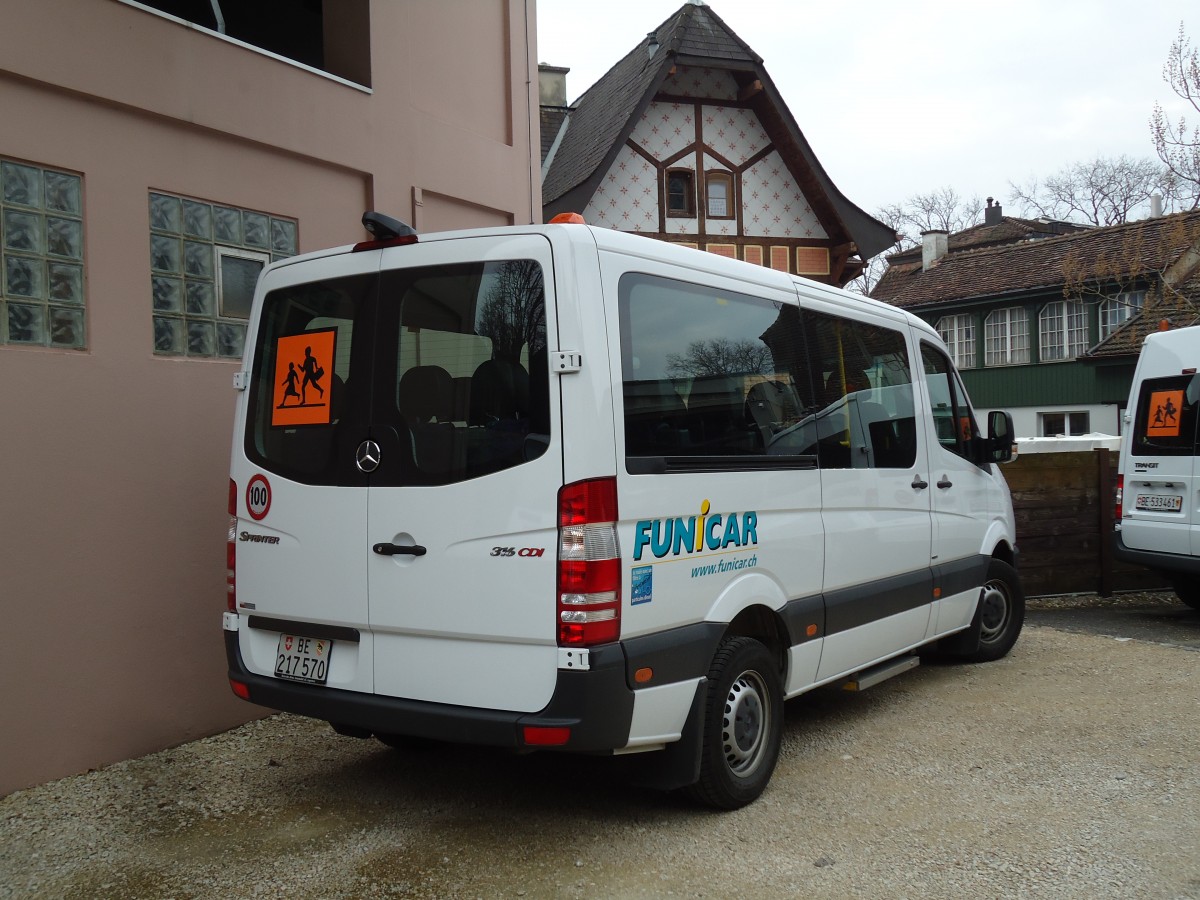 (143'521) - Funi-Car, Biel - Nr. 70/BE 217'570 - Mercedes am 23. M�rz 2013 in Biel, Garage