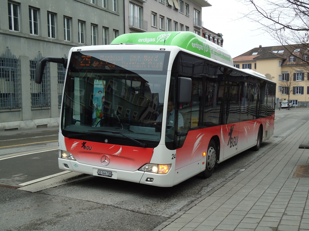(143'533) - BGU Grenchen - Nr. 24/SO 144'738 - Mercedes am 23. M�rz 2013 in Grenchen, Postplatz
