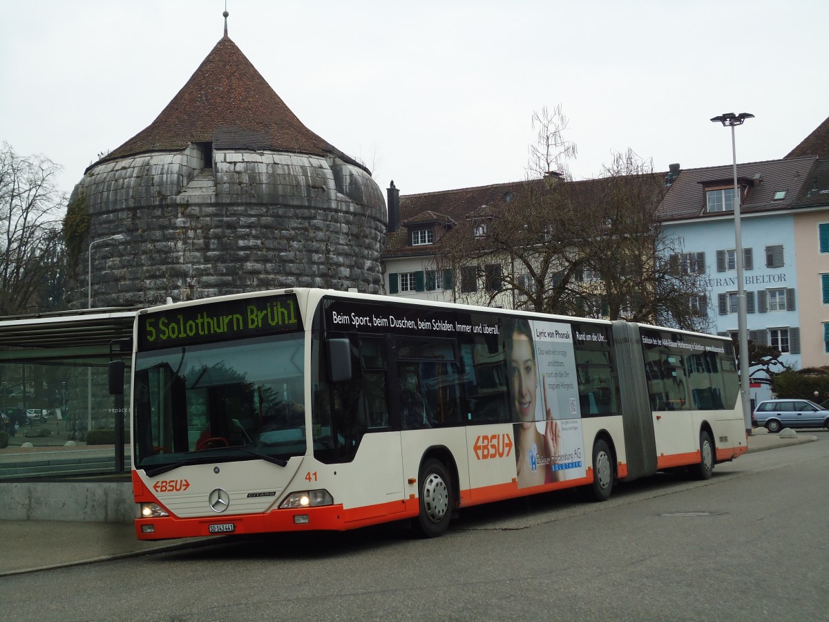 (143'545) - BSU Solothurn - Nr. 41/SO 143'441 - Mercedes am 23. M�rz 2013 in Solothurn, Amthausplatz
