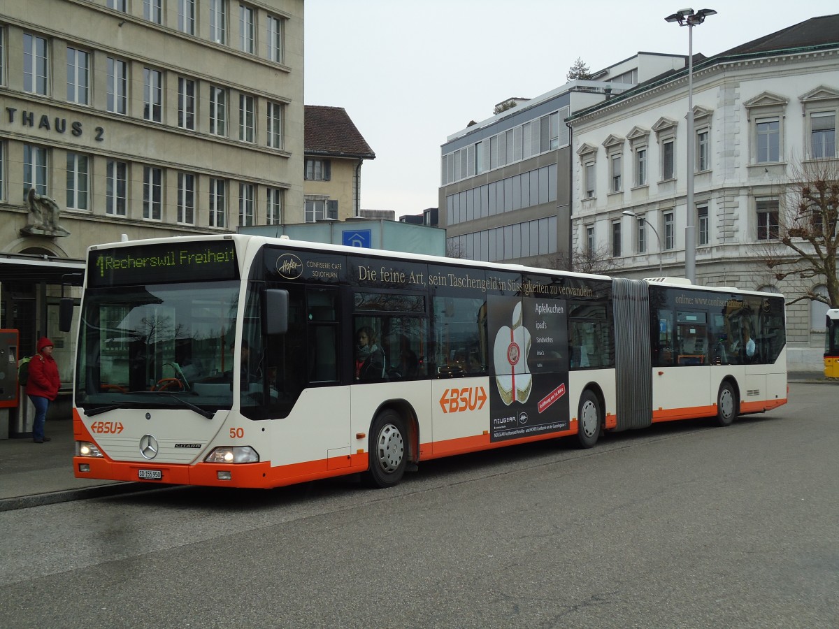 (143'547) - BSU Solothurn - Nr. 50/SO 155'950 - Mercedes am 23. M�rz 2013 in Solothurn, Amthausplatz