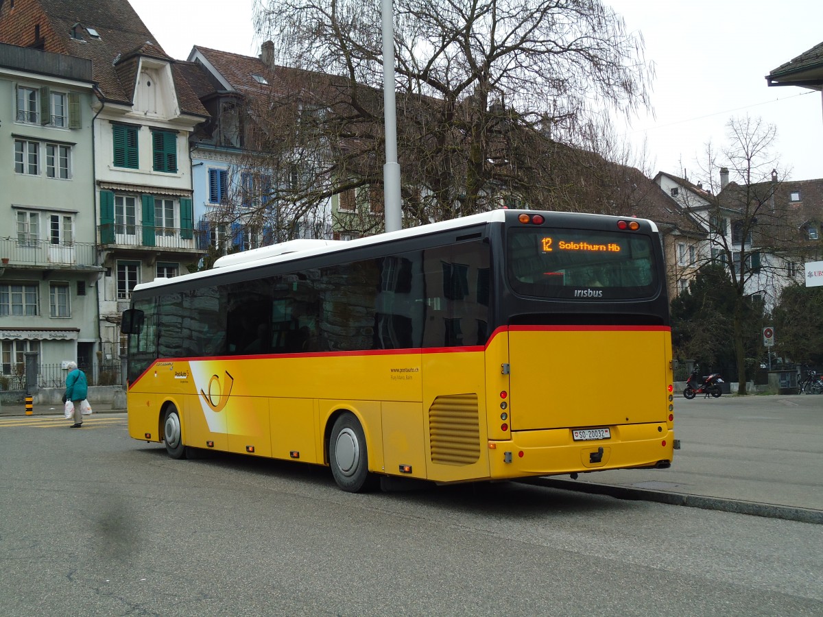 (143'548) - Flury, Balm - SO 20'032 - Irisbus am 23. M�rz 2013 in Solothurn, Amthausplatz