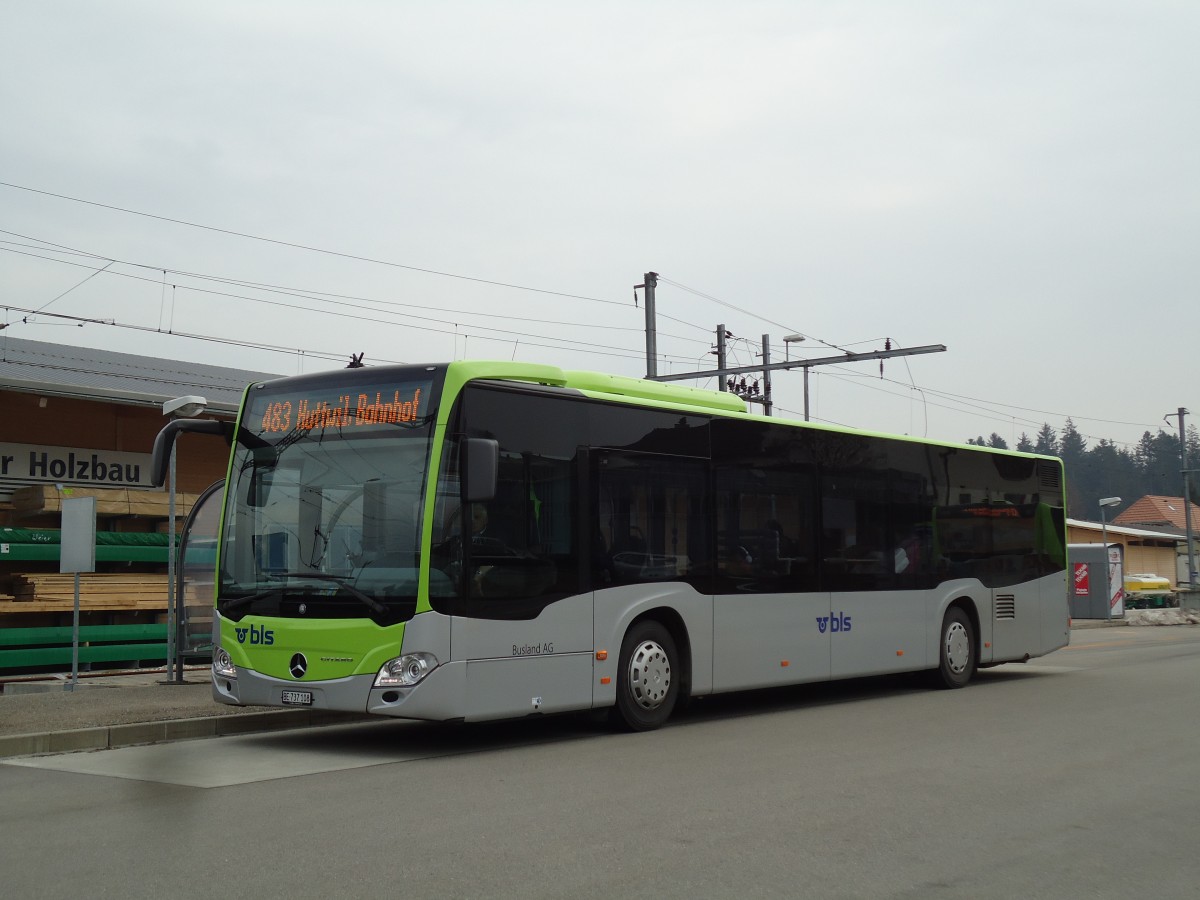 (143'566) - Busland, Burgdorf - Nr. 108/BE 737'108 - Mercedes am 23. M�rz 2013 beim Bahnhof Affoltern-Weier