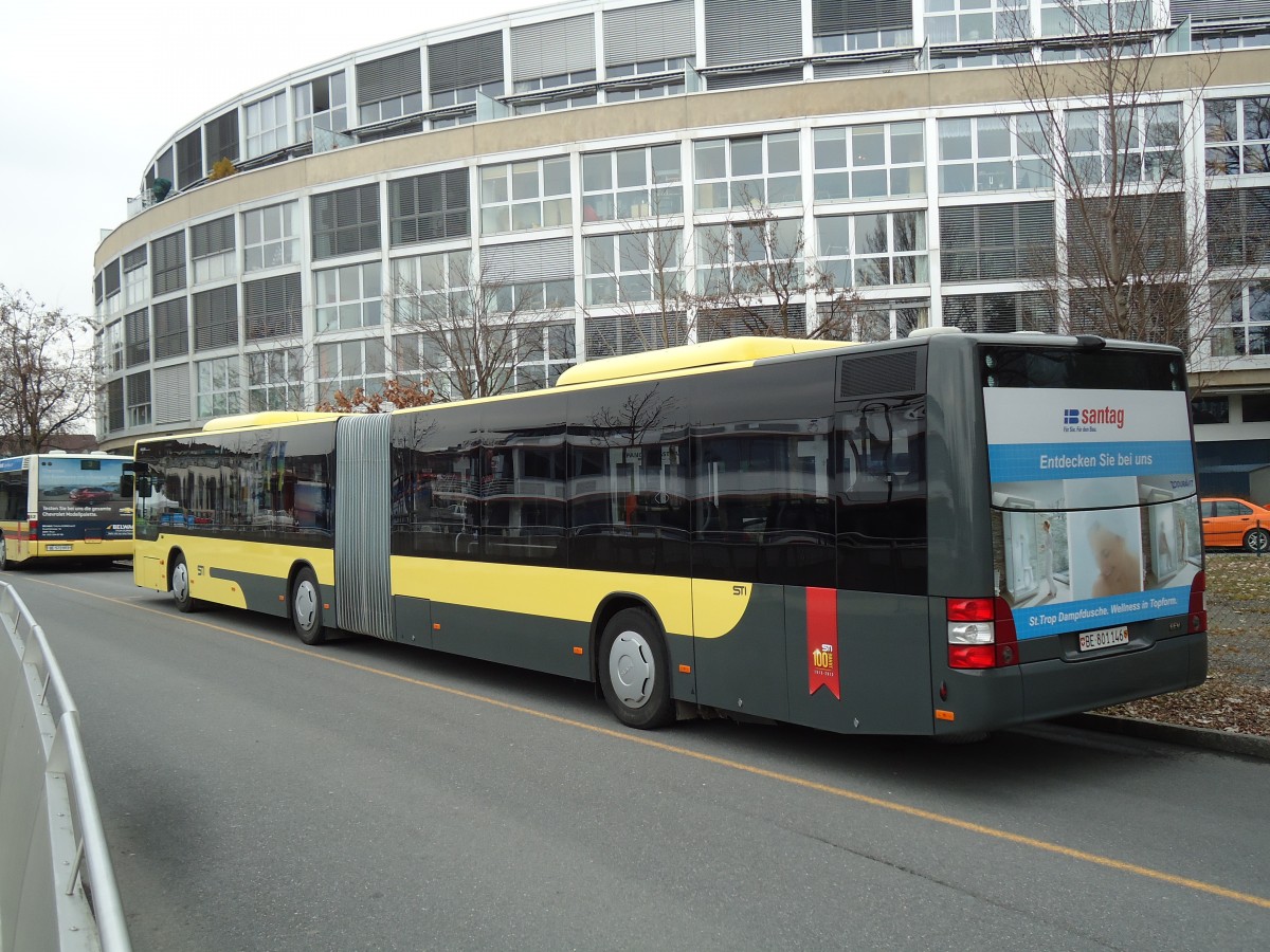 (143'576) - STI Thun - Nr. 146/BE 801'146 - MAN am 27. M�rz 2013 bei der Schiffl�ndte Thun