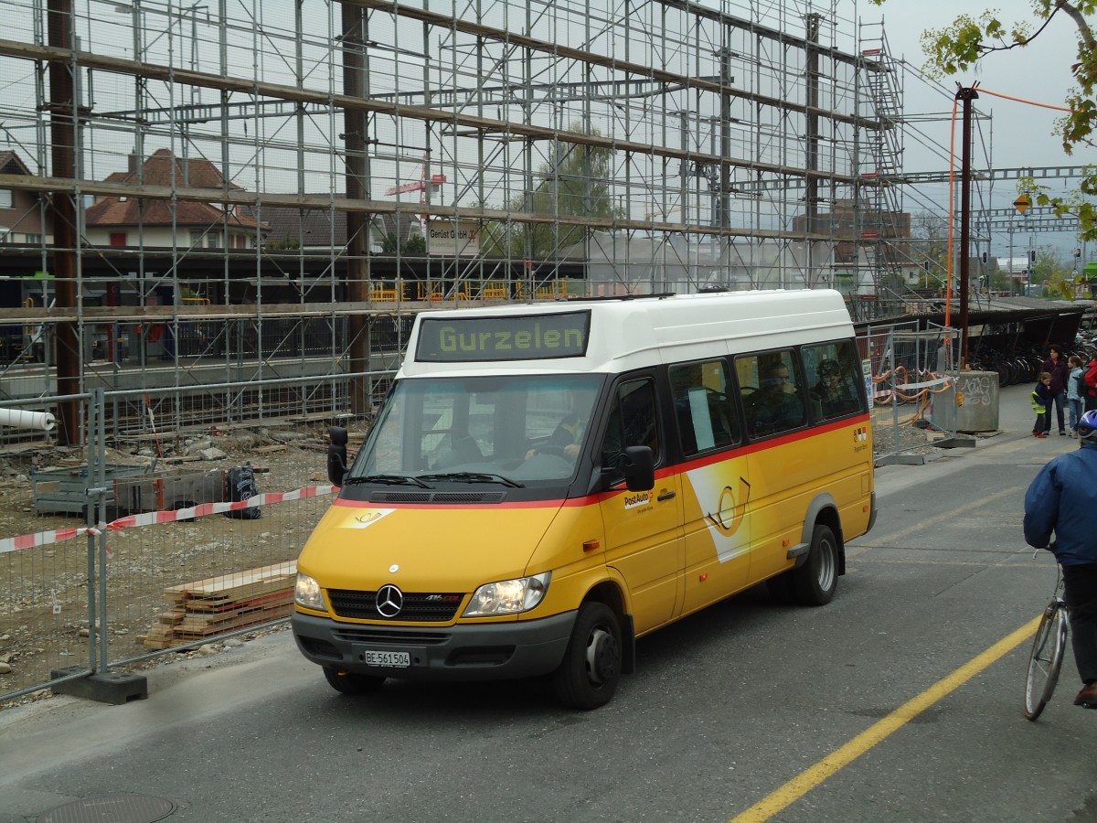 (143'930) - L�di, Uetendorf - BE 561'504 - Mercedes (ex Steiner, Messen) am 29. April 2013 beim Bahnhof Uetendorf
