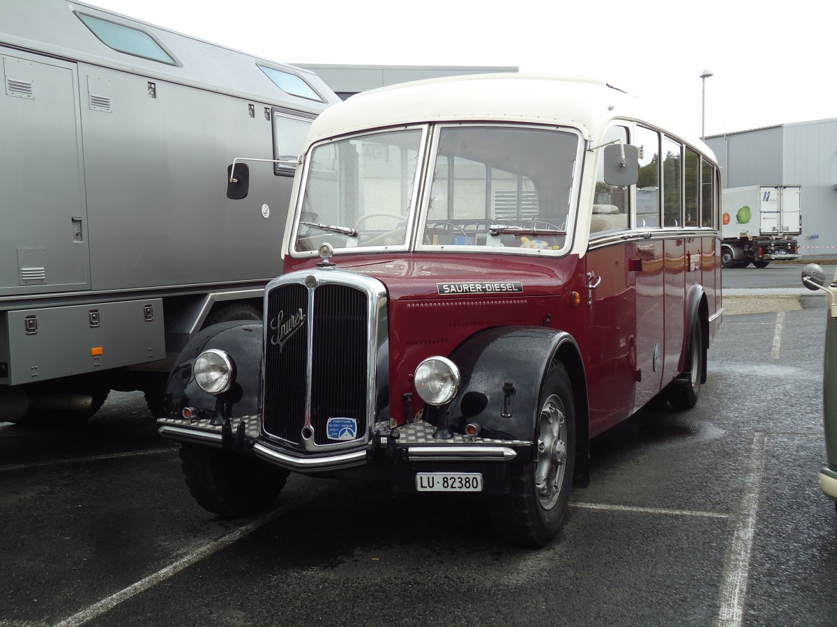 (144'101) - Bechter, Kriens - LU 82'380 - Saurer/Krapf (ex M�nch, D-Marienberg; ex Spirig, Widnau; ex RhV Altst�tten Nr. 33; ex Th�r, Eichberg) am 12. Mai 2013 in Langenthal, Calag