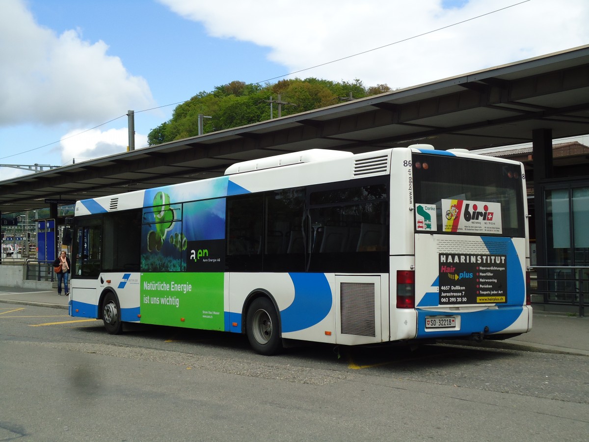 (144'186) - BOGG Wangen b.O. - Nr. 86/SO 32'218 - MAN/G�ppel am 12. Mai 2013 beim Bahnhof Olten