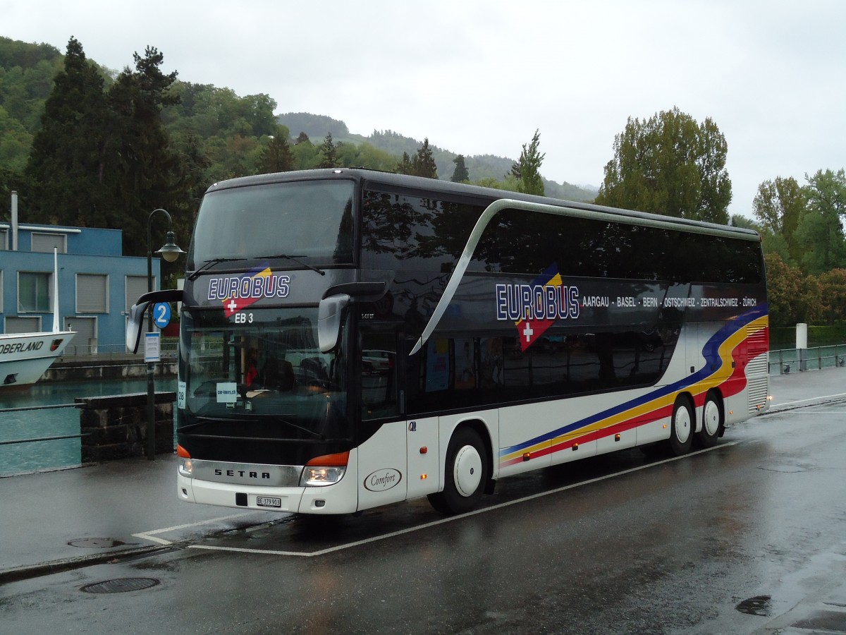 (144'201) - Eurobus, Bern - Nr. 3/BE 379'903 - Setra am 17. Mai 2013 bei der Schiffl�ndte Thun