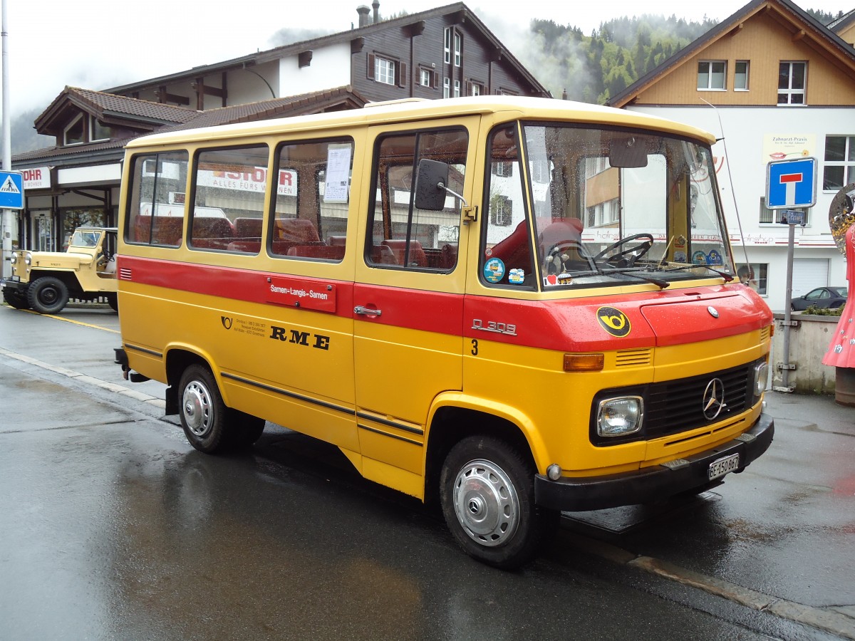 (144'268) - Scheidegger, Sch�nb�hl - Nr. 3/BE 150'067 - Mercedes (ex M�ller, Ennetmoos Nr. 3; ex Berwert, Stalden; ex Privat) am 19. Mai 2013 in Engelberg, OiO