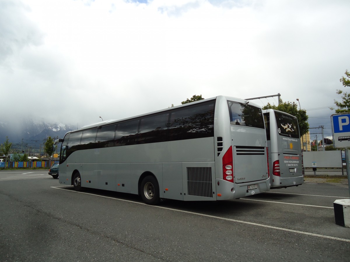 (144'774) - Busmiete, M�nchenstein - BL 163'803 - Volvo am 30. Mai 2013 in Thun, Seestrasse