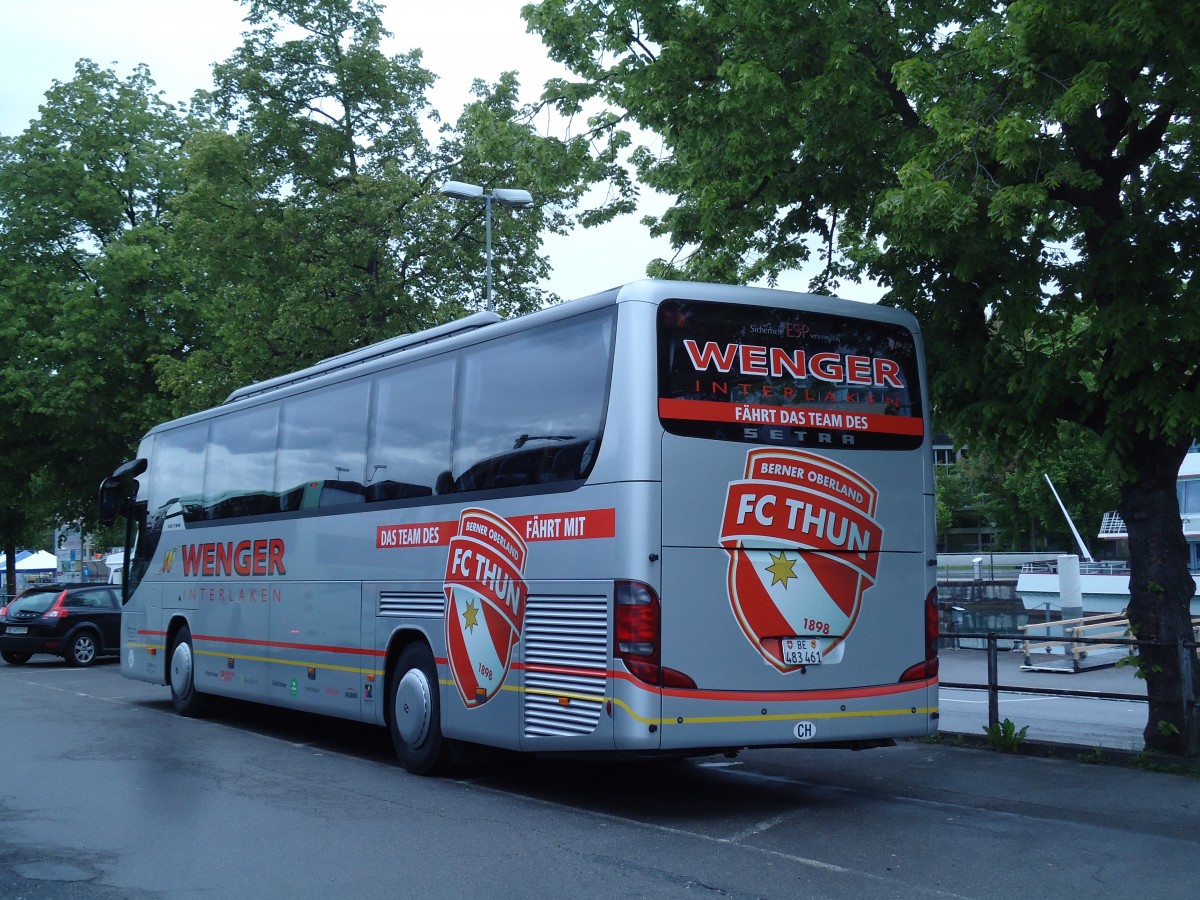 (144'781) - Wenger, Interlaken - Nr. 1/BE 483'461 - Setra am 31. Mai 2013 in Thun, CarTerminal