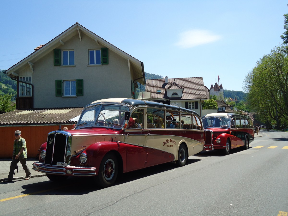 (145'137) - Reusser, Thun - BE 8484 - Saurer/R&J (ex H�sler, Menziken) am 16. Juni 2013 in Thun, Garage STI