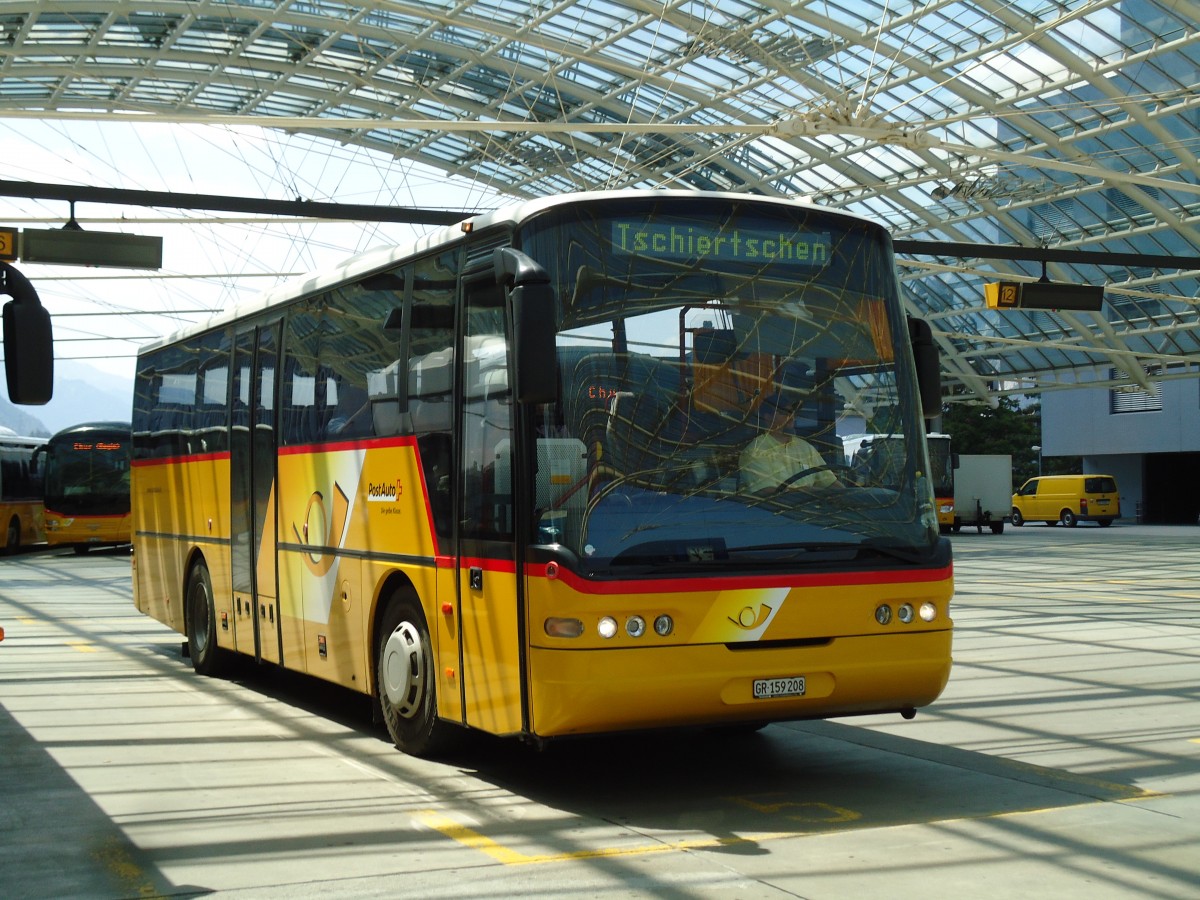 (145'241) - PostAuto Graub�nden - GR 159'208 - Neoplan (ex P 25'083) am 17. Juni 2013 in Chur, Postautostation