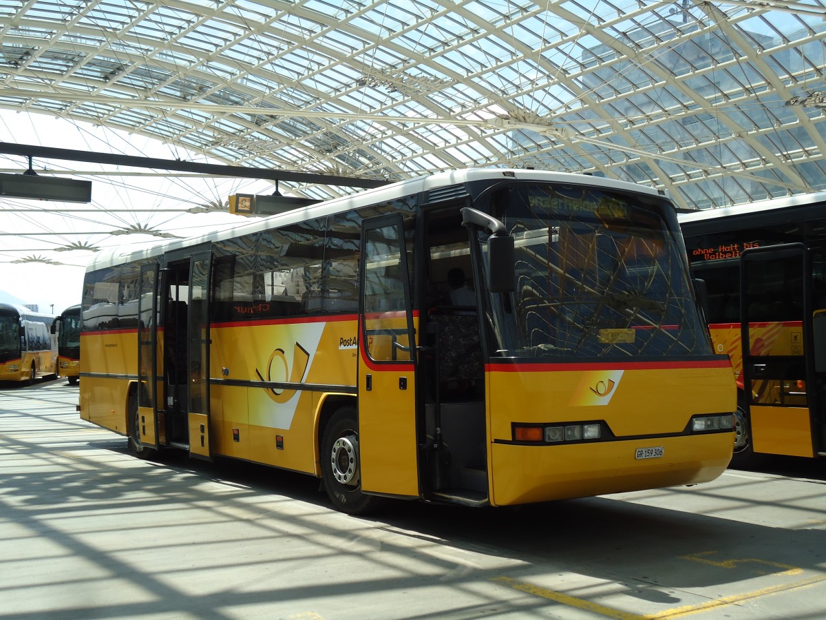 (145'251) - PostAuto Graub�nden - GR 159'306 - Neoplan (ex P 25'141) am 17. Juni 2013 in Chur, Postautostation