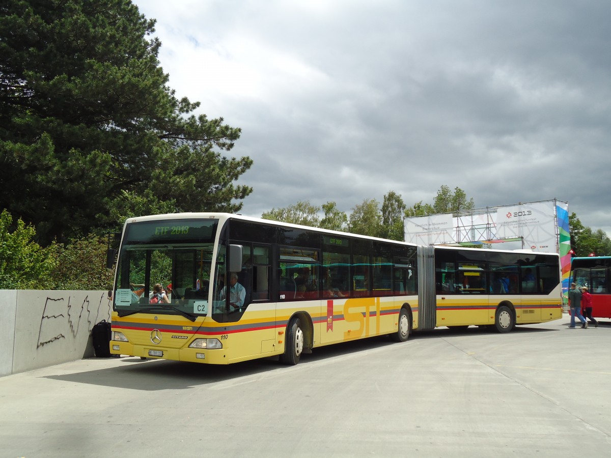 (145'487) - STI Thun - Nr. 110/BE 700'110 - Mercedes am 23. Juni 2013 in Biel, Schiffl�ndte