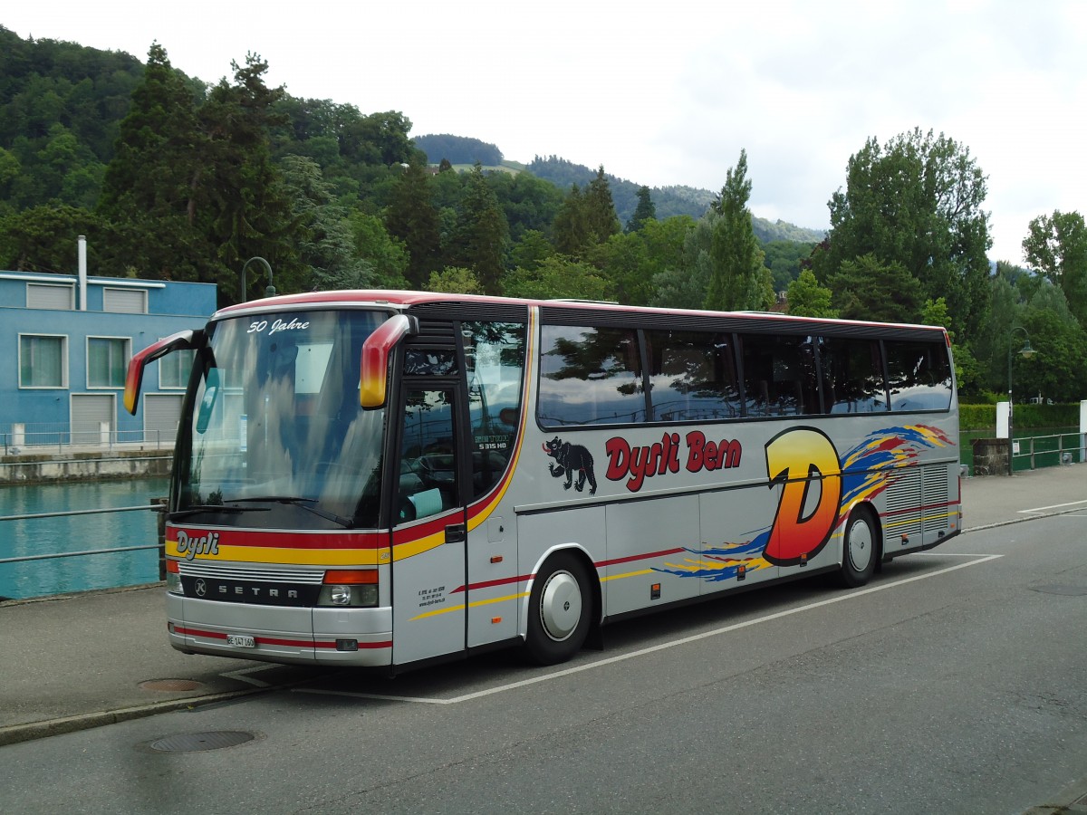 (145'494) - Dysli, Bern - Nr. 25/BE 147'160 - Setra (ex N�vermann, D-Mettmann) am 26. Juni 2013 bei der Schiffl�ndte Thun