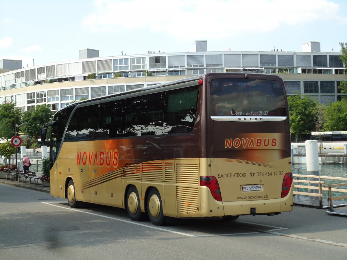 (145'606) - Novabus, Ste-Croix - VD 565'925 - Setra am 6. Juli 2013 bei der Schiffl�ndte Thun