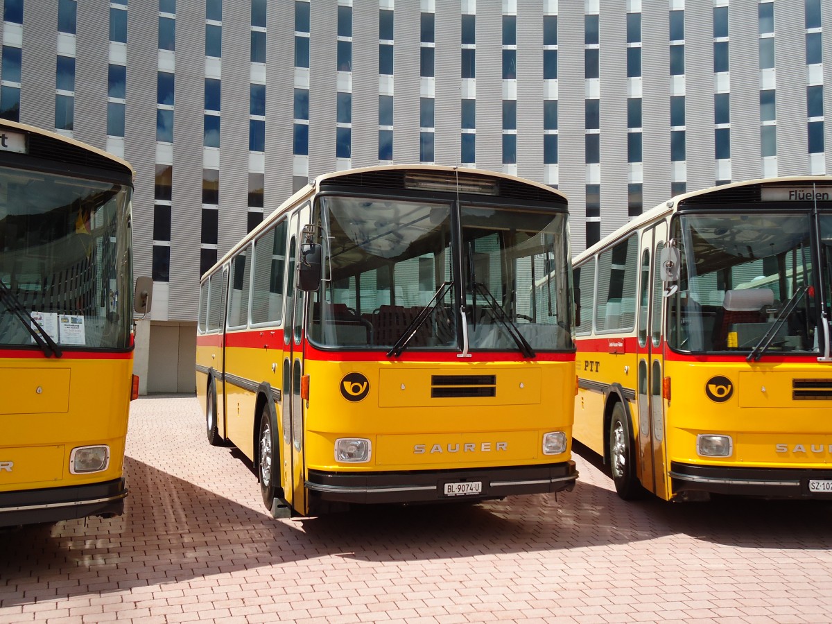 (145'892) - Marugg, Gelterkinden - BL 9074 U - Saurer/Hess (ex D�rfelt, D-Gahlenz; ex P 24'254) am 20. Juli 2013 in Airolo, Caserna