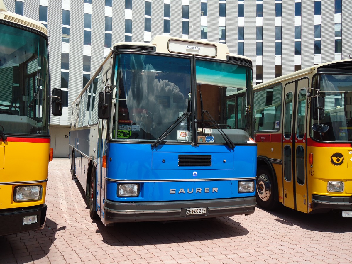 (145'898) - Hauser, W�denswil - ZH 203'215 - Saurer/R&J (ex Bucher, Gr�t; ex P 25'648) am 20. Juli 2013 in Airolo, Caserna