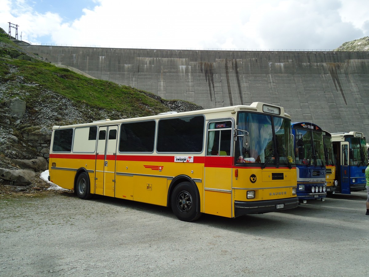 (145'934) - Br�ndli, Z�rich - ZH 180'231 - Saurer/R&J (ex Hofmann, Z�rich; ex Pacciarelli, Grono; ex P 25'661) am 20. Juli 2013 in Gotthard, Lago di Lucendro