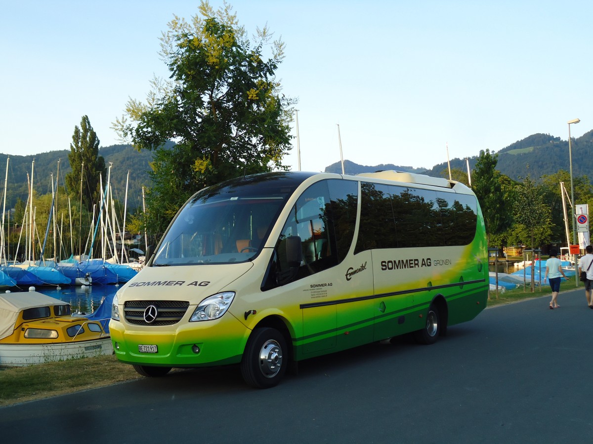 (146'093) - Sommer, Gr�nen - BE 721'917 - Mercedes/UNVI am 27. Juli 2013 in Thun, Strandbad