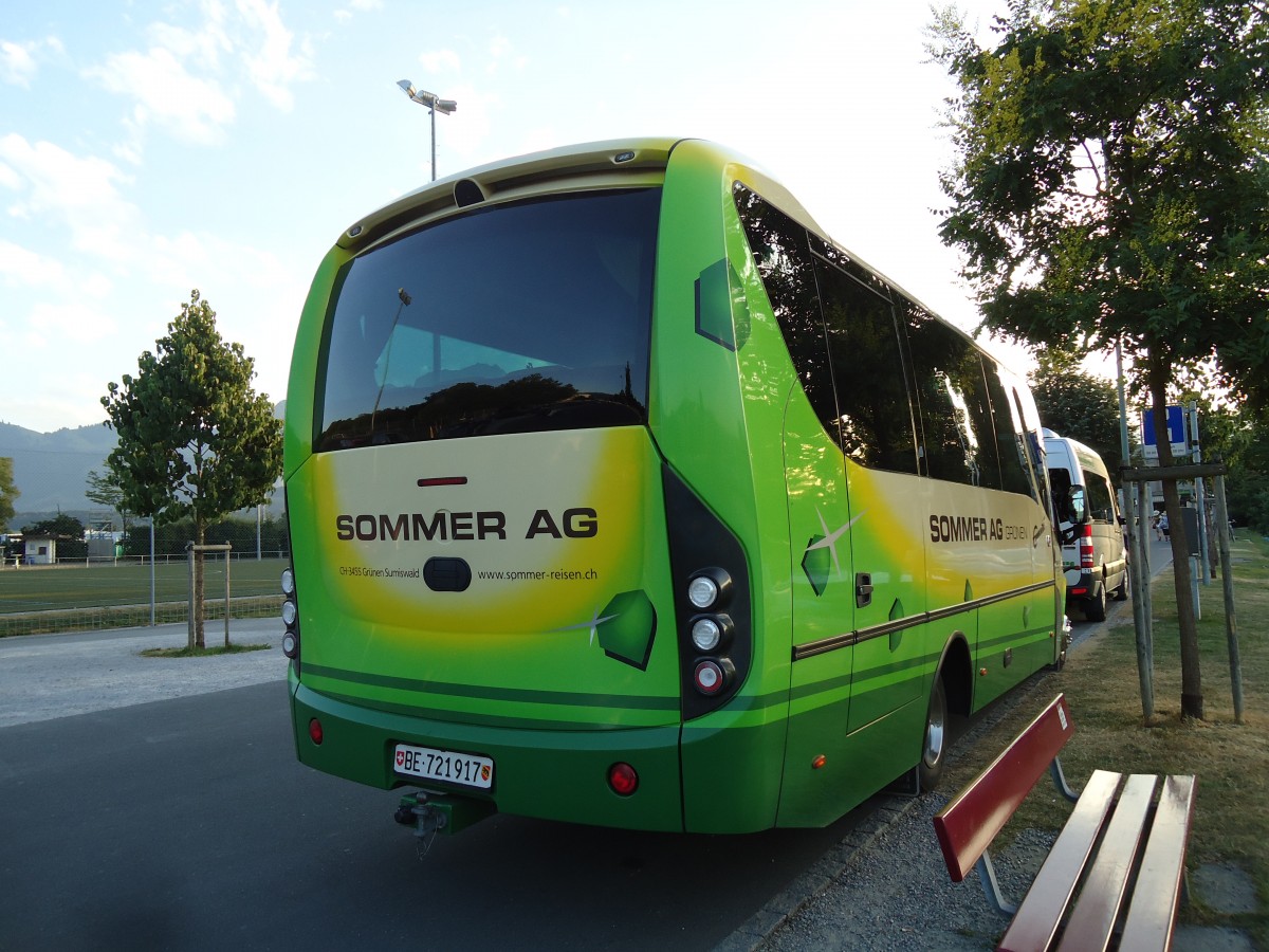 (146'095) - Sommer, Gr�nen - BE 721'917 - Mercedes/UNVI am 27. Juli 2013 in Thun, Strandbad