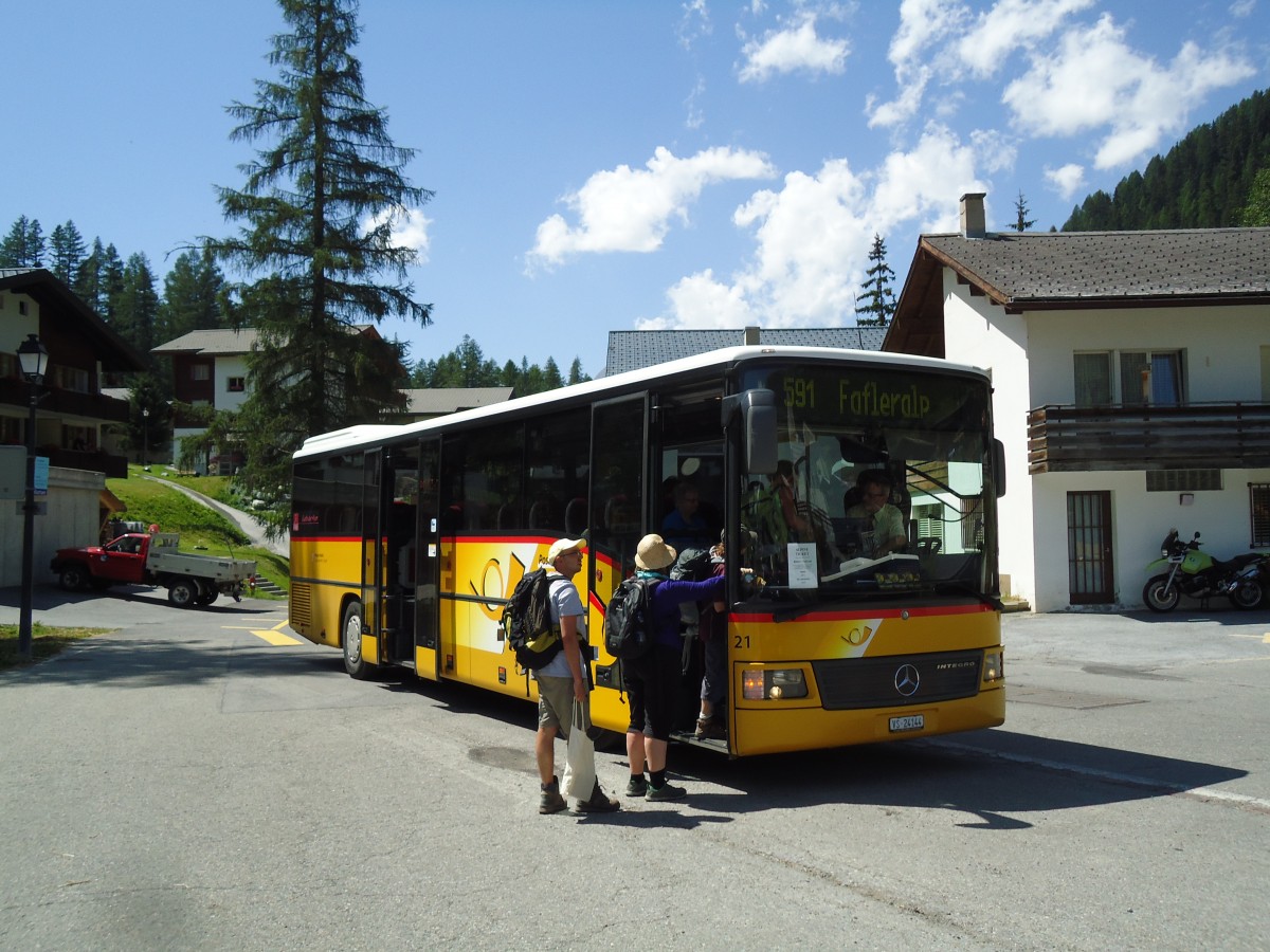 (146'259) - Jaggi, Kippel - Nr. 21/VS 24'144 - Mercedes am 5. August 2013 in Blatten (L�tschen), Post
