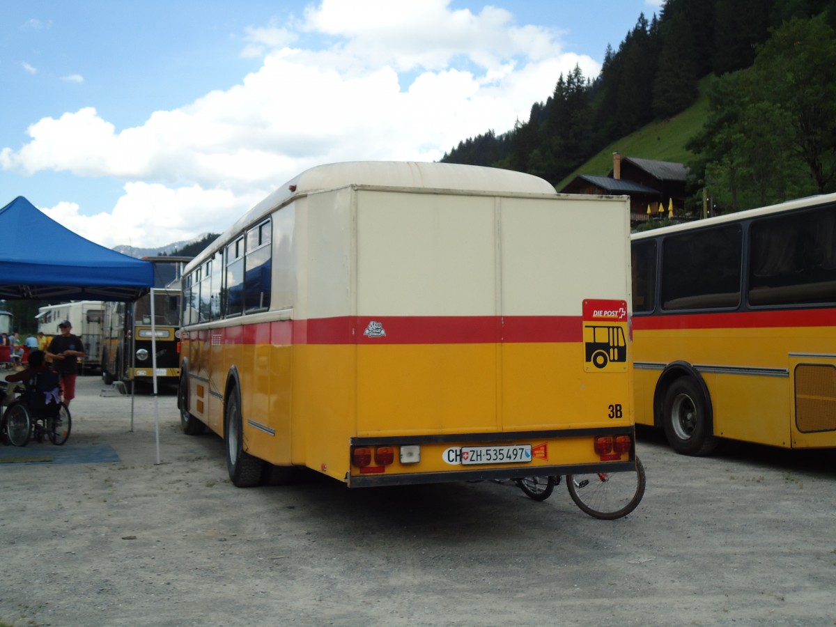 (146'378) - Spillmann, D�llikon - ZH 535'497 - FBW/T�scher (ex Abderhalden, Jonschwil; ex Schregenberger, Degersheim; ex P 25'520) am 17. August 2013 in Lenk, Metschbahnen