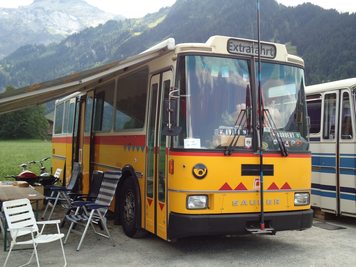 (146'386) - Toldo, Z�rich - ZH 124'701 - Saurer/R&J (ex Peter, Pfaffnau) am 17. August 2013 in Lenk, Metschbahnen