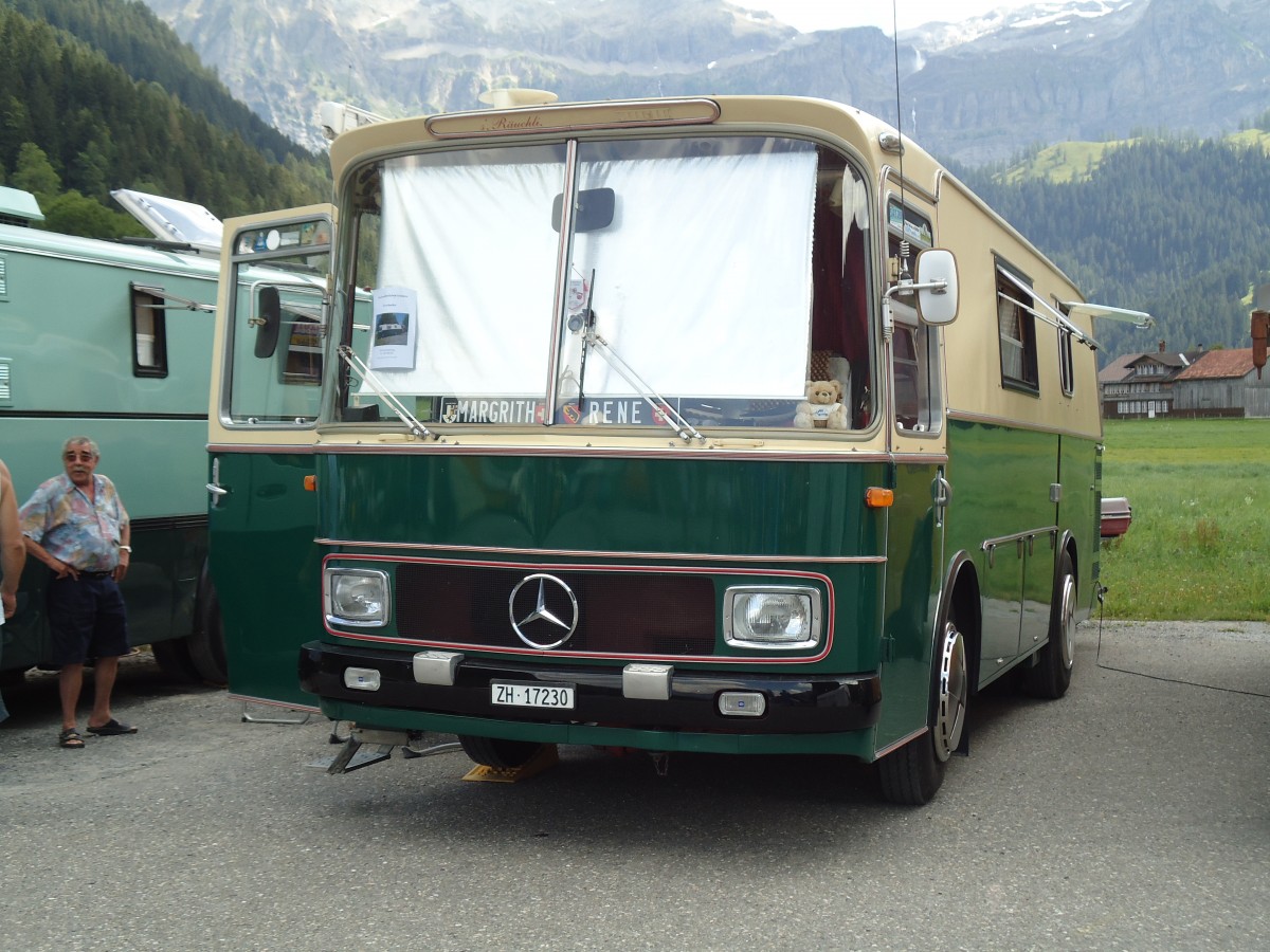 (146'400) - Heiniger, W�denswil - ZH 17'230 - Mercedes/Vetter-R&J (ex Gut, Stans) am 17. August 2013 in Lenk, Wohnbustreffen