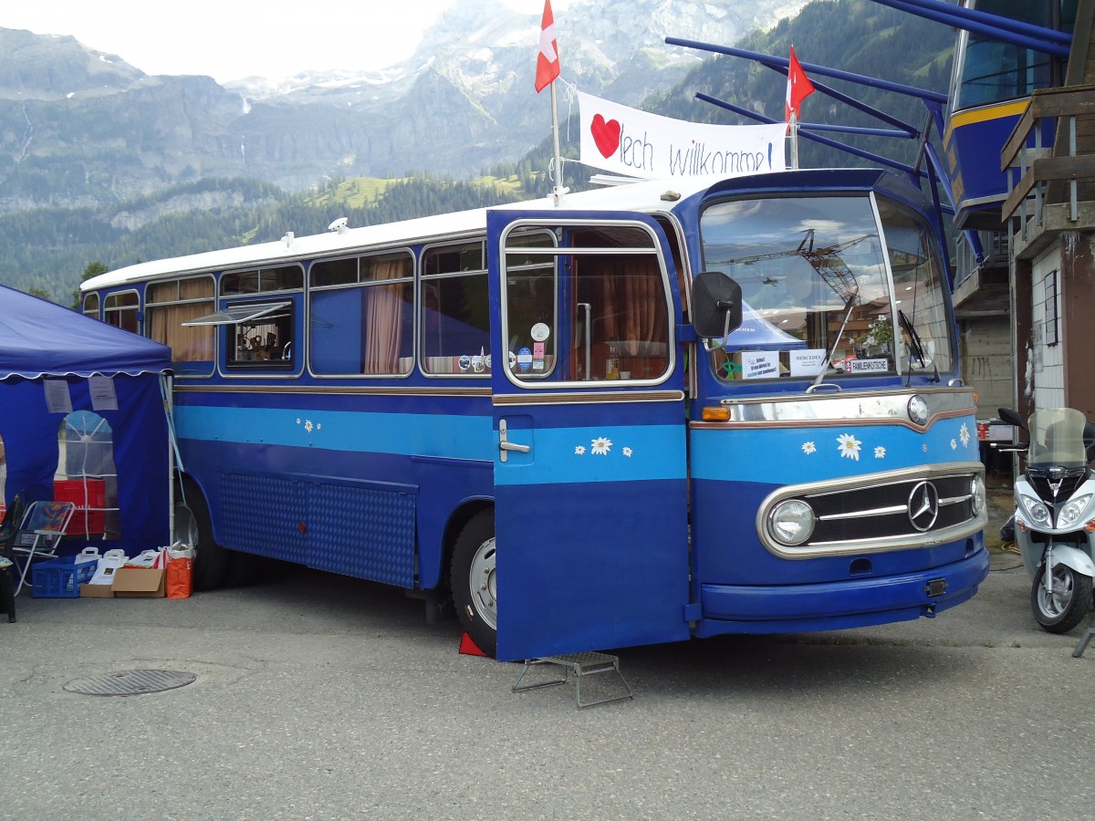(146'404) - M�ller, Lenk - Mercedes am 17. August 2013 in Lenk, Metschbahnen