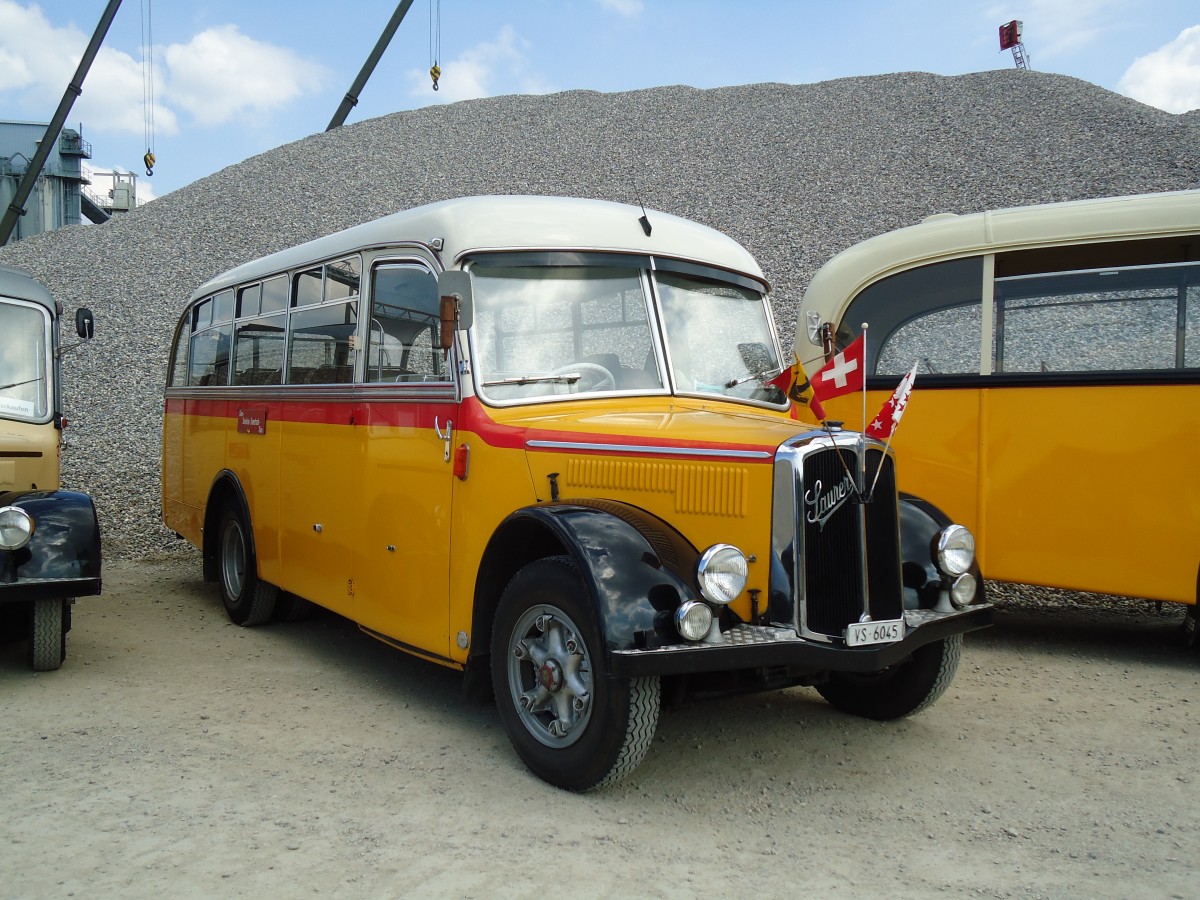 (146'732) - Suter, Savi�se - VS 6045 - Saurer/Lauber (ex Humbert-Droz, Ligni�res; ex P 21'016; ex Pache+Helfer, Colombier) am 31. August 2013 in Niederbipp, Saurertreffen